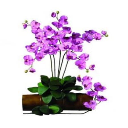 Nearly Natural 31.5 in. H Mauve Phalaenopsis Stem - Pack of 12 2044-MA-12